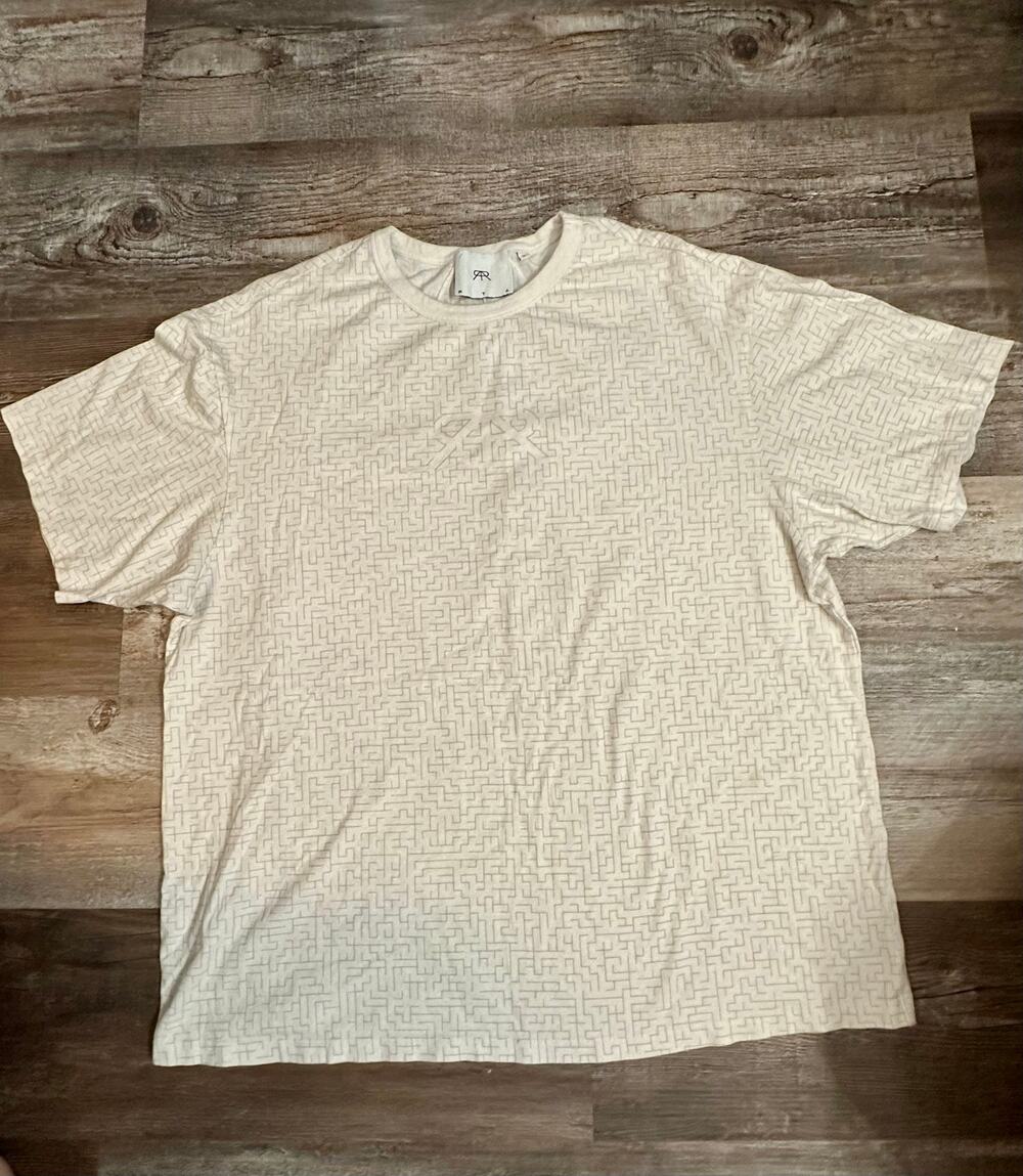 RTA men’s oversized etched logo Tee